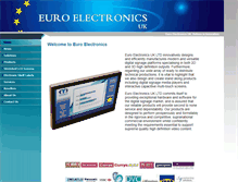 Tablet Screenshot of euroelectronicsltd.com